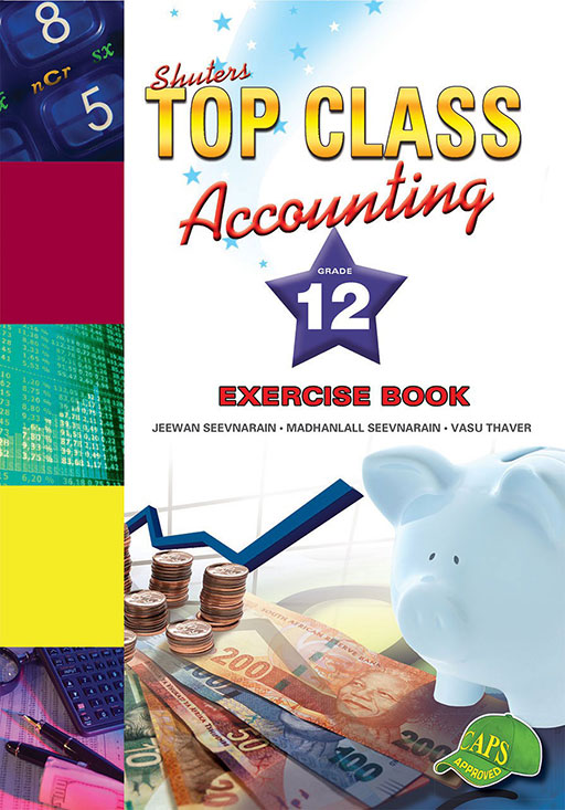 Shuters Top Class Accounting Grade 12 Exercise Book Cover