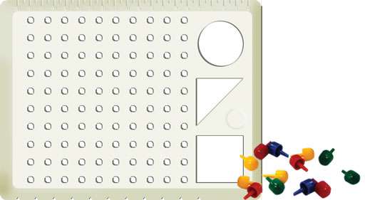 Smile Pegboard Stencil (100 holes) Cover