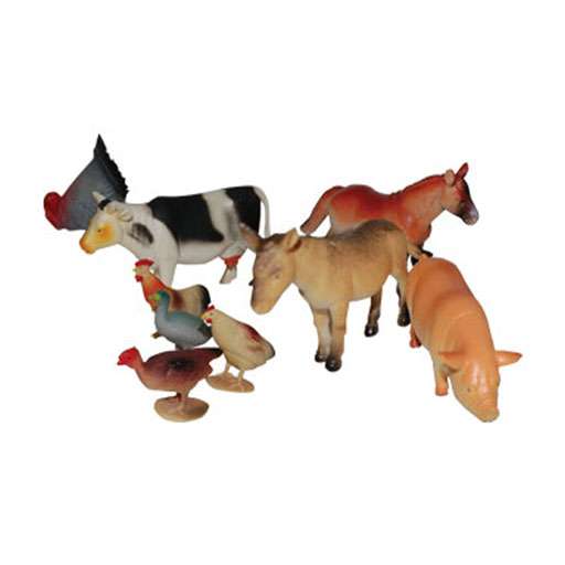 Plastic Farm Animals Medium Cover
