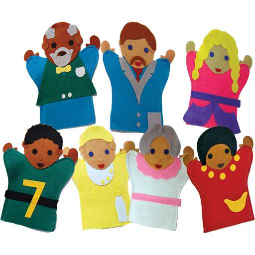 Family Felt Hand Puppets Cover