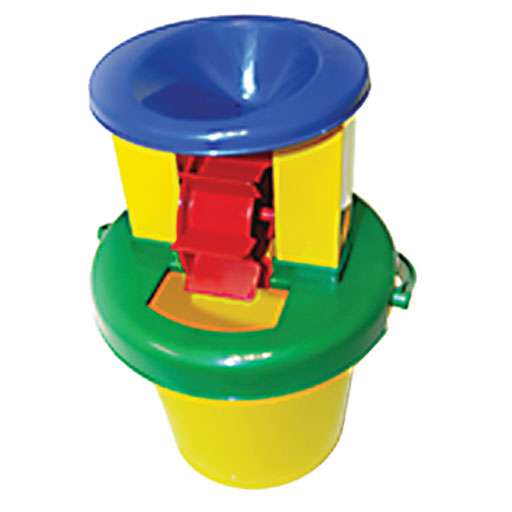 Bucket With Water Wheel Cover