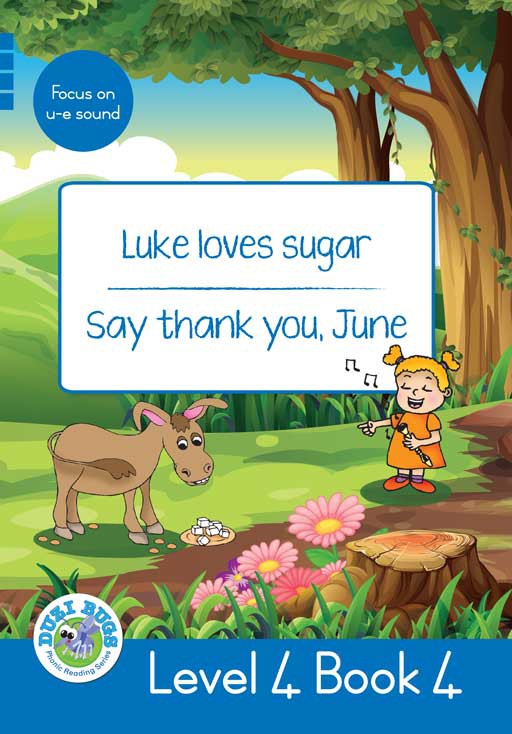 DUZI BUGS: BLUE LEVEL 4: BOOK 4: LUKE LOVES SUGAR ... Cover