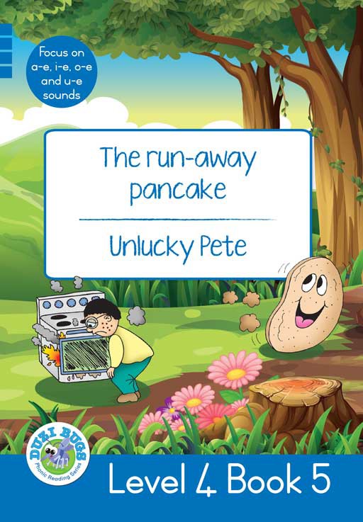 DUZI BUGS: BLUE LEVEL 4: BOOK 5: THE RUN-AWAY PANCAKE ... Cover