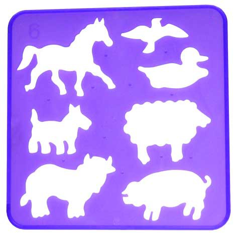 STENCILS: FARM ANIMALS Cover