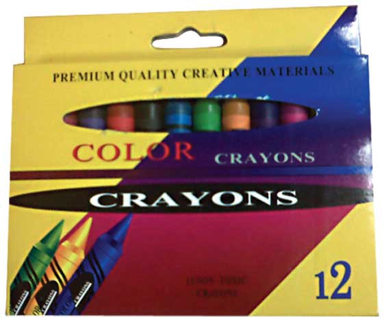 CRAYONS WAX: (JUMBO SET OF 12) Cover