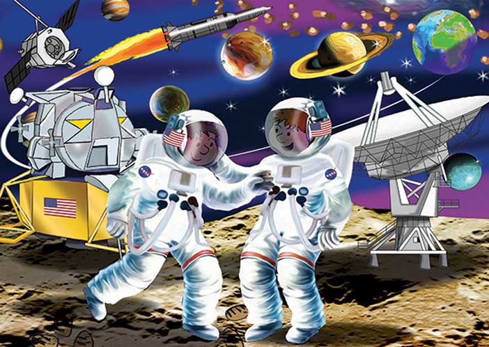 MOON LANDING 24 PIECE PUZZLE Cover