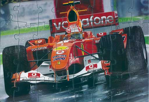 F1 SPEED 36 PIECE PUZZLE - THICK C/BOARD Cover