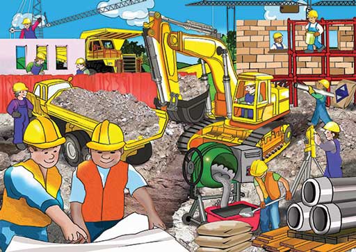 EXCAVATOR 36 PIECE PUZZLE Cover