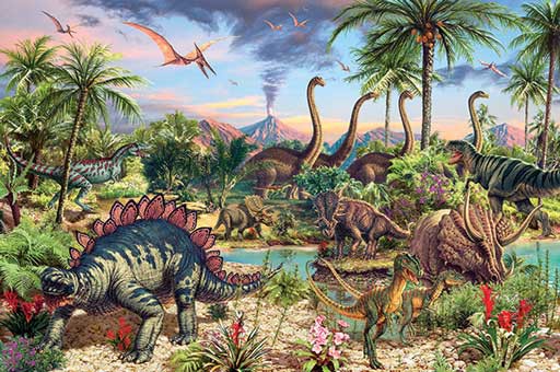 DINOSAURS 48 PIECE PUZZLE Cover