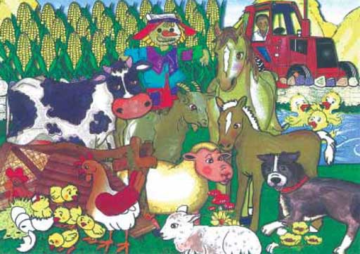 FARM 9 PIECE WOODEN PUZZLE Cover