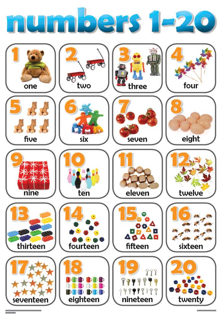 Chart : Counting Numbers 1 - 20 (Shuters) A2 Cover