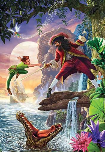 PETER PAN 24 PIECE THICK CARDBOARD PUZZLE Cover
