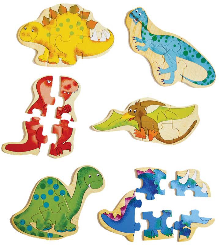 LITTLE DINOS (6-IN-1) PUZZLE 4-5 PIECES Cover