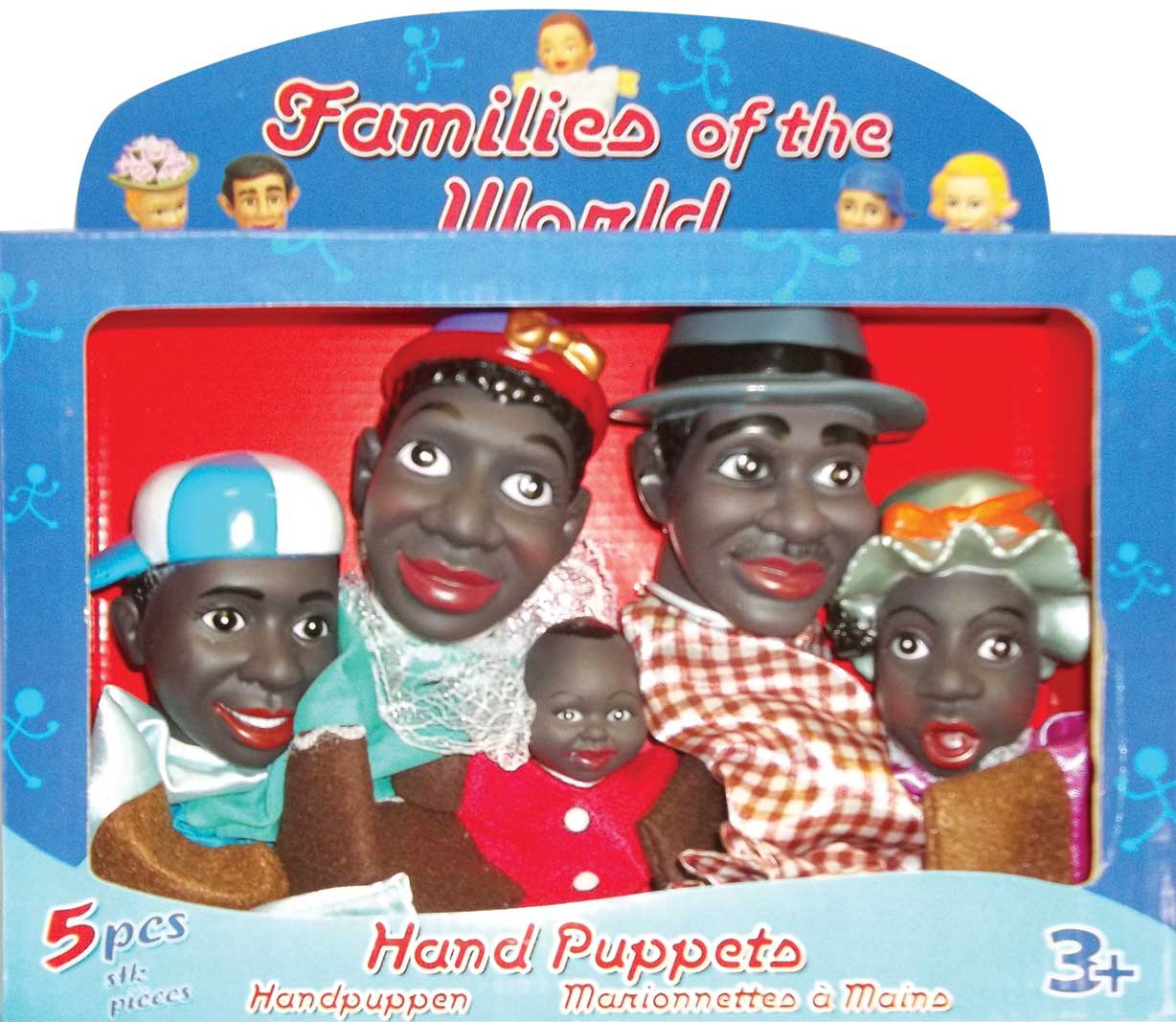 HAND PUPPETS: FAMILIES OF THE WORLD BLACK Cover