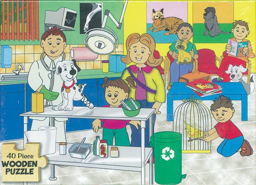 THE VET 40 PIECE WOODEN PUZZLE Cover