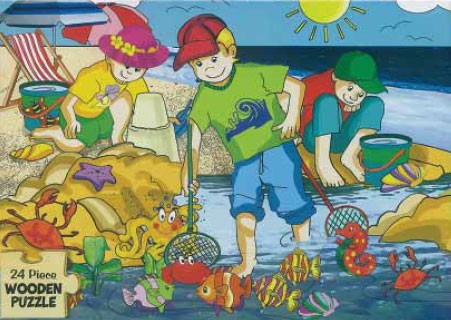 AT THE SEA PUZZLE 24 PIECE Cover