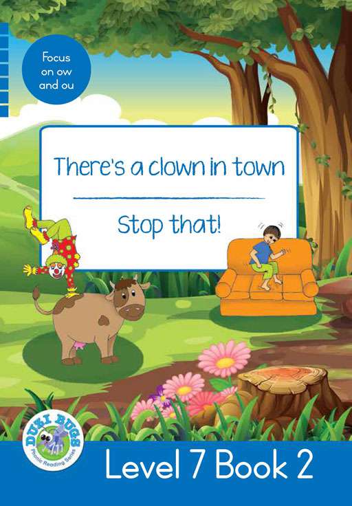 DUZI BUGS: BLUE LEVEL 7: BOOK 2: THERE’S A CLOWN IN TOWN | STOP THAT! Cover