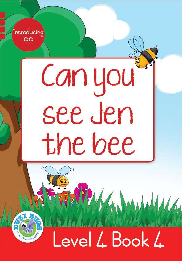 DUZI BUGS: RED LEVEL 4: BOOK 4: CAN YOU SEE JEN THE BEE? Cover