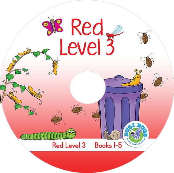 DUZI BUGS RED LEVEL 3 BOOKS 1 - 5 (CD) Cover