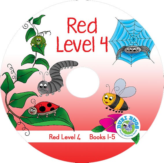 DUZI BUGS RED LEVEL 4 BOOKS 1 - 5 (CD) Cover