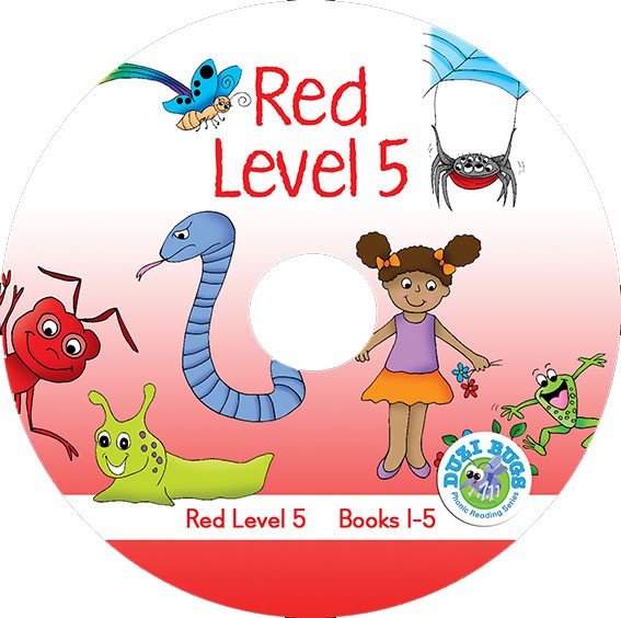 DUZI BUGS RED LEVEL 5 BOOKS 1 - 5 (CD) Cover