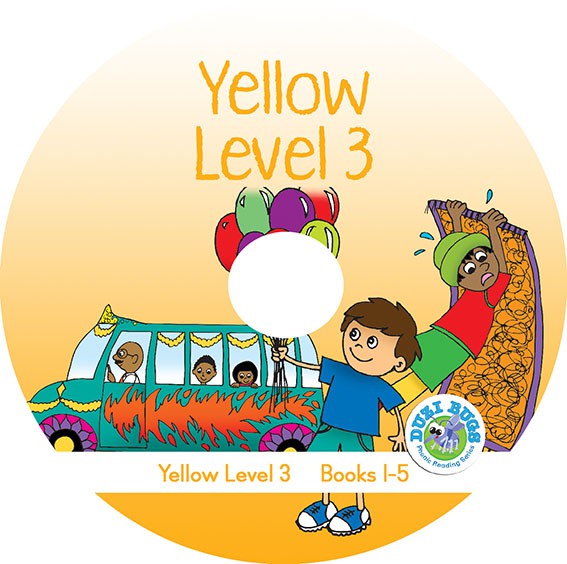 DUZI BUGS YELLOW LEVEL 3 BOOKS 1 - 5 (CD) Cover