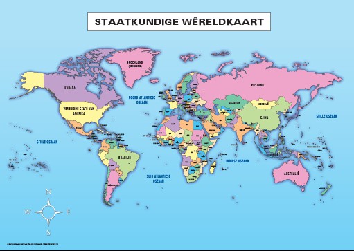 CHART: STAATKUNDIGE WERELDKAART A1 (FLAT) Cover