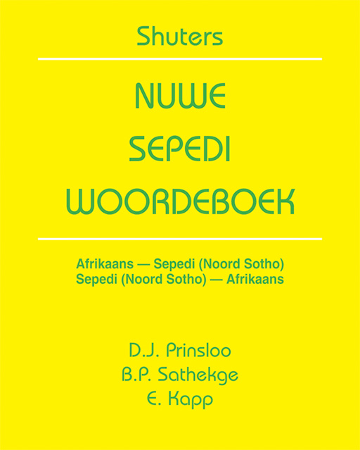 SHUTERS NEW SEPEDI DICTIONARY (AFRIKAANS) Cover