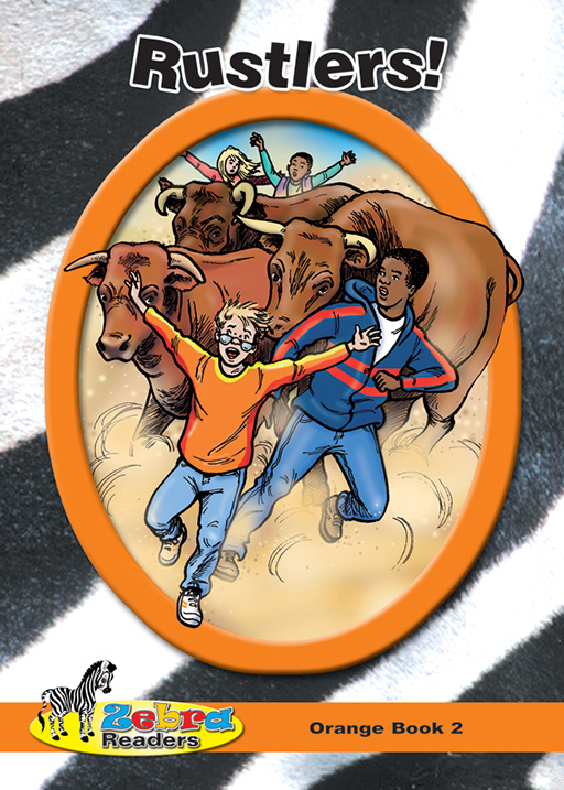 ZEBRA READER GRADE 6 ORANGE BK 3 - RUSTLERS Cover