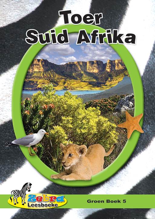 ZEBRA LEESBOEKE GRD 4 GROEN BK 5 - TOER SUID AFRIKA Cover