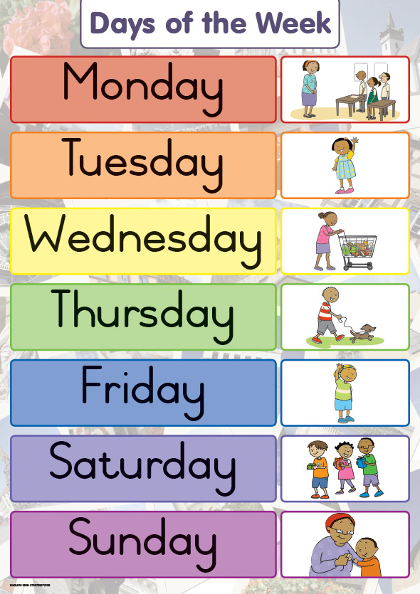 CHART: SHUTERS HAND IN HAND GR R: DAYS OF THE WEEK A2 Cover