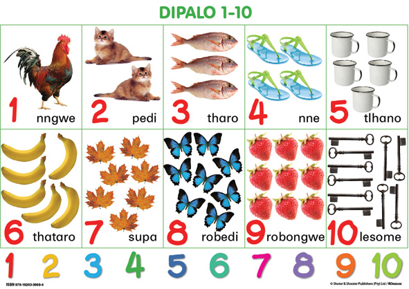 CHART: JUNIOR SETSWANA NUMBERS 1 - 10 Cover