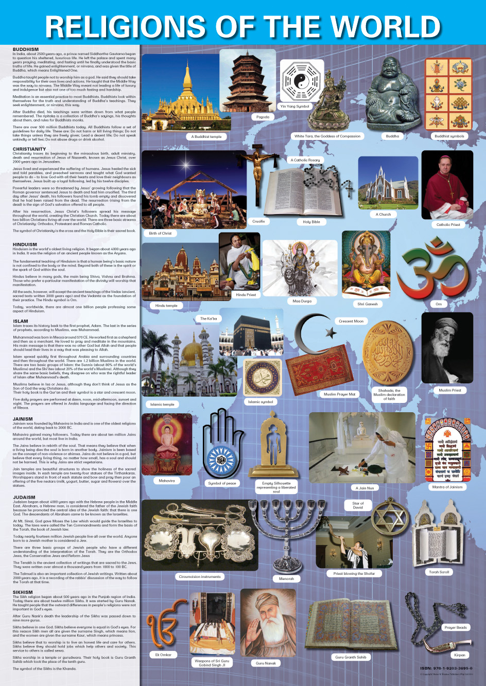 CHART: RELIGIONS OF THE WORLD A1 (FLAT) Cover