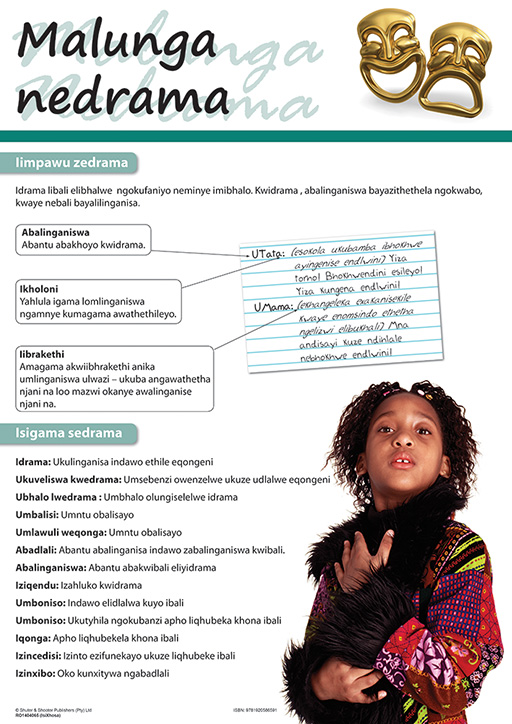 CHART: FEATURES OF A DRAMA (ISIXHOSA) MALUNGA NEDRAMA A2 Cover