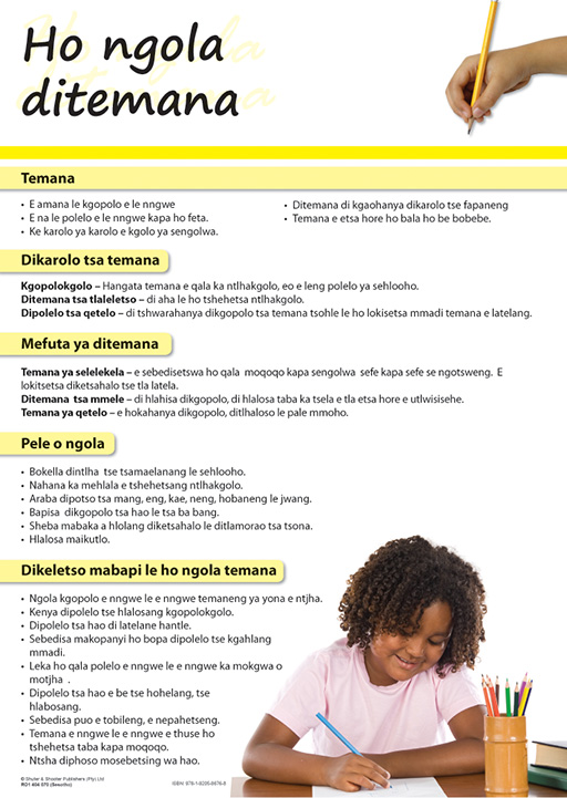 CHART: WRITING PARAGRAPHS (SESOTHO) A2 Cover