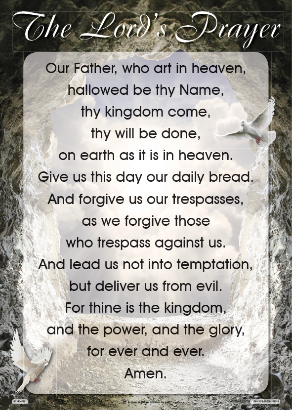 CHART: LORD'S PRAYER (OUR FATHER) A2 - FLAT Cover