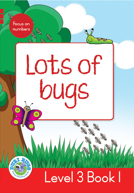 DUZI BUGS: RED LEVEL 3: BOOK 1: LOTS OF BUGS Cover