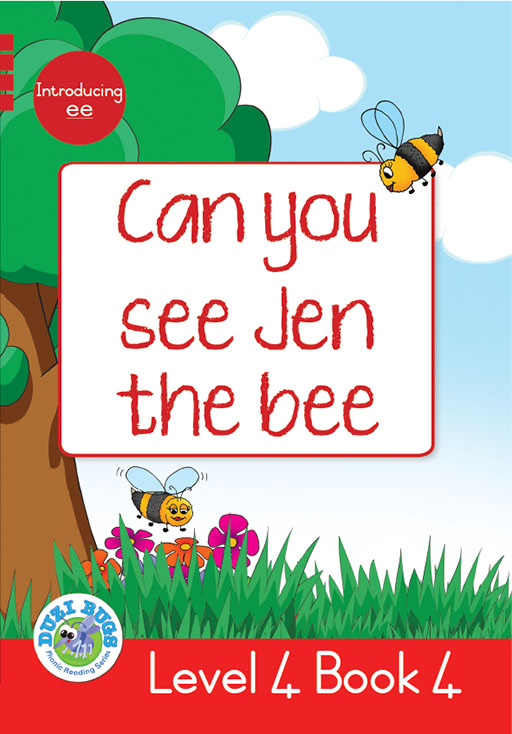DUZI BUGS: RED LEVEL 4: BOOK 4: CAN YOU SEE JEN THE BEE? Cover